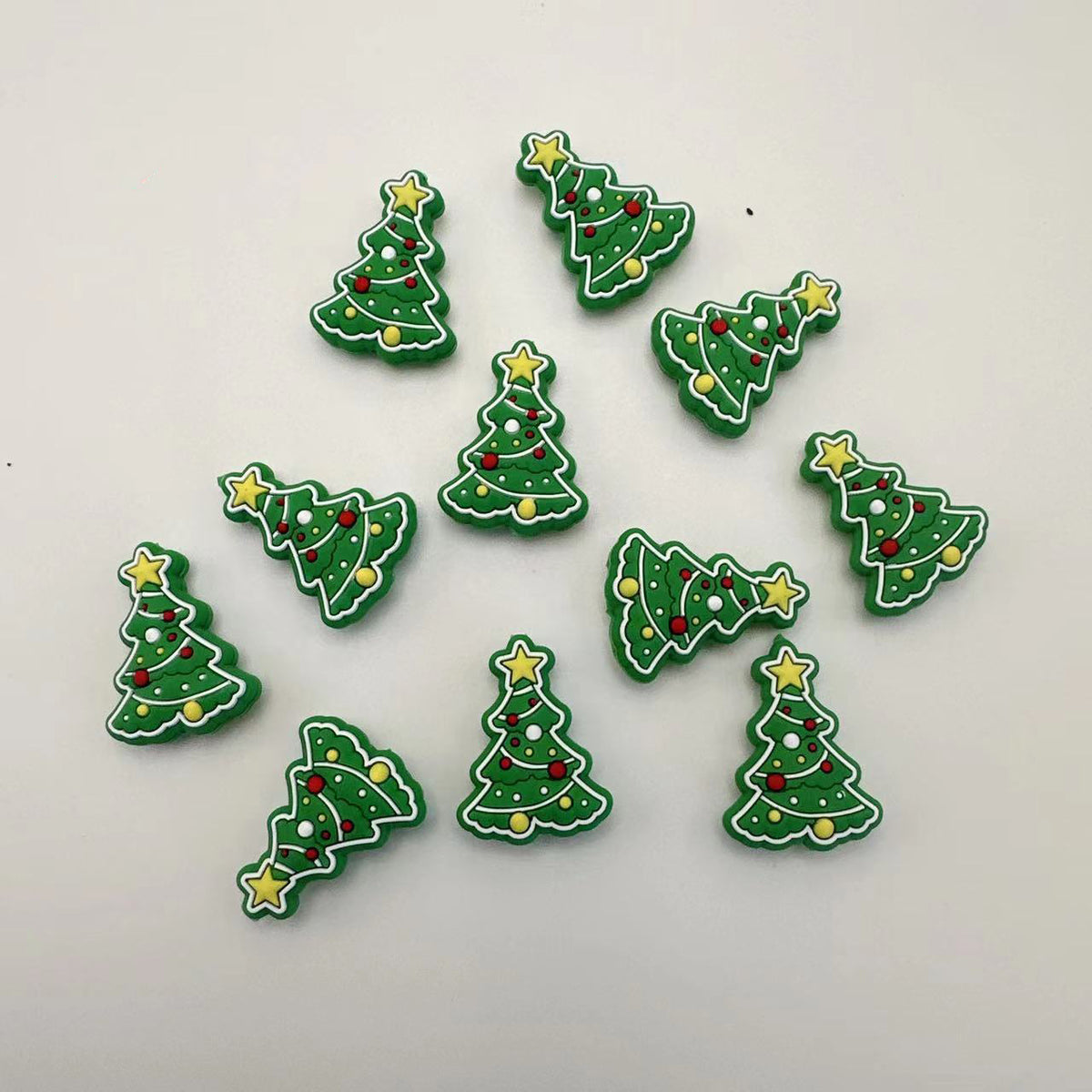 Christmas Tree Silicone Focal Bead