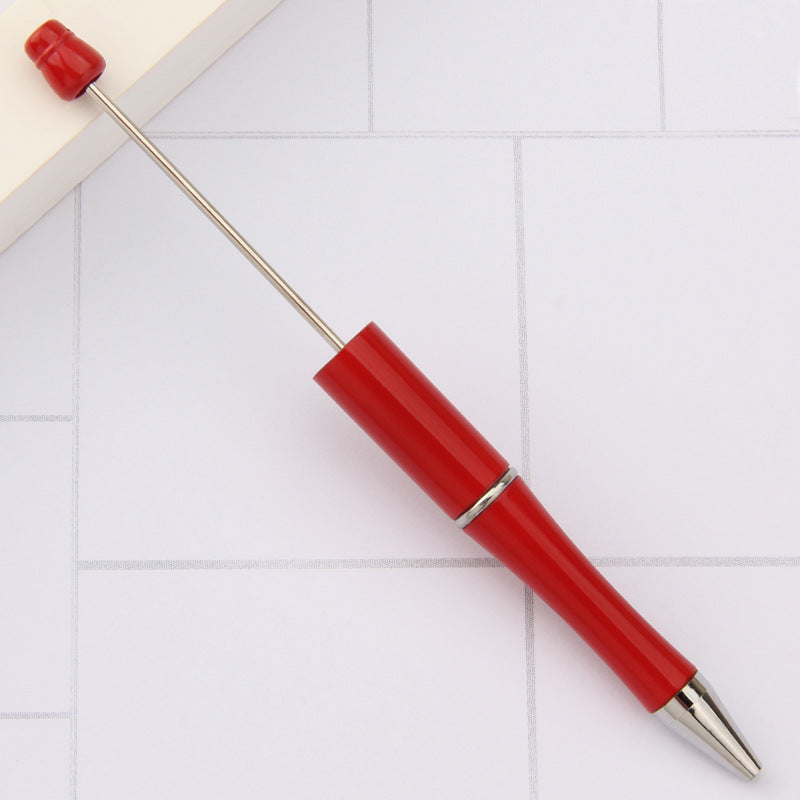 Solid Color Plastic Beadable Pen