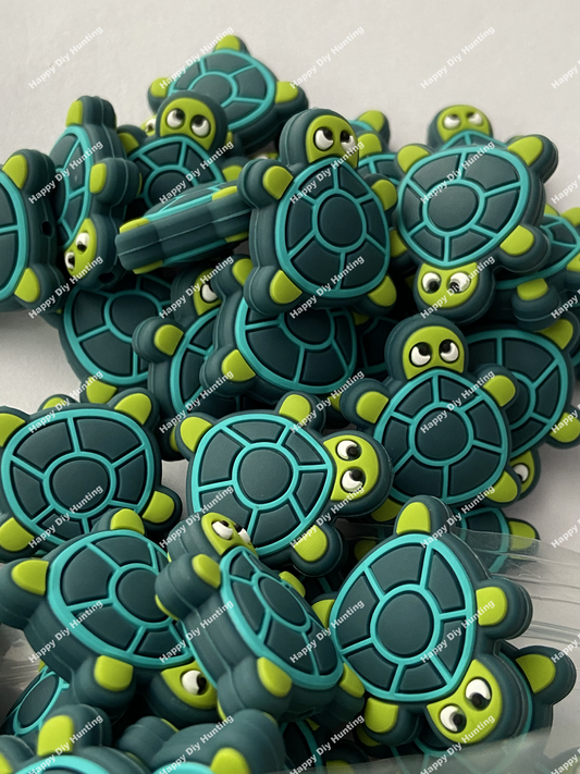 Turtle Beads Cartoon Animal Beads Colorful Turtle Shaped Beads