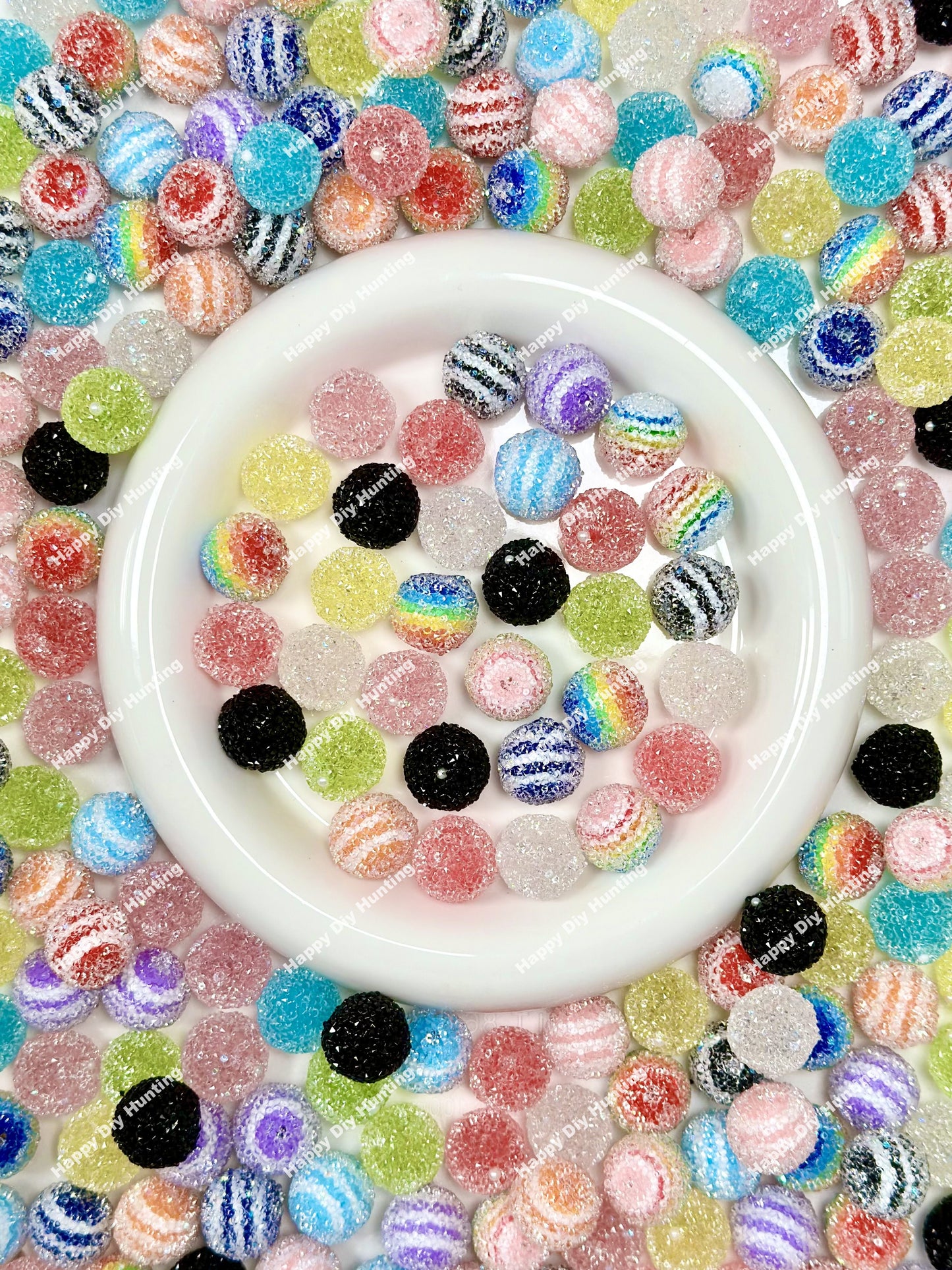 Sugar Round Bead 16mm - Mixed Color