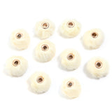 Pom Pom Fluffy Hard Beads Spacer and in Solid Colors