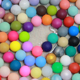 Silicone Beads, Solid Colors, 15 mm