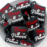 Prayer is Powerful Focal (Silicone) Bead