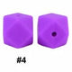 14mm Hexagon Silicone Beads