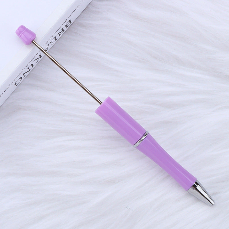 Solid Color Plastic Beadable Pen