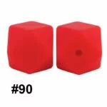 14mm Hexagon Silicone Beads