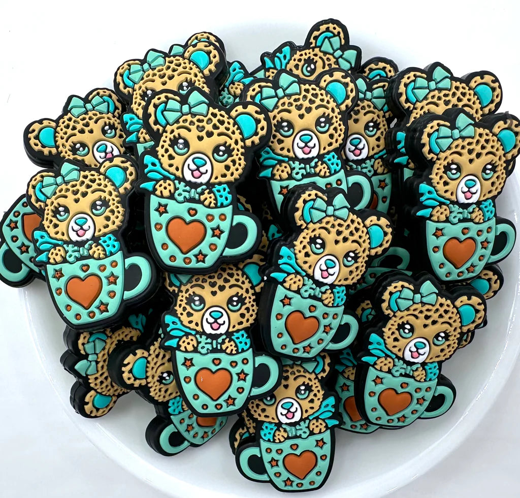 Teacup Tiger Silicone Focal Beads