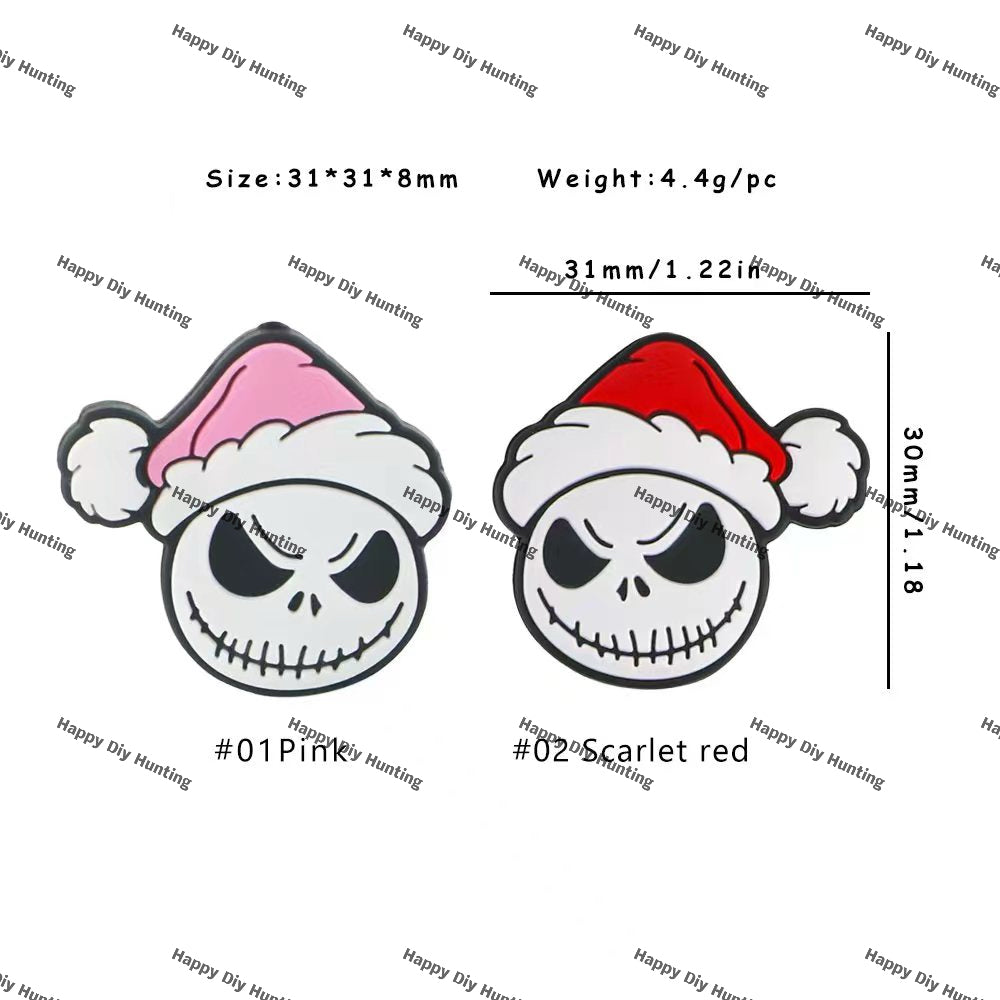 Jack Skellington Christmas Beads Silicone Focal Beads