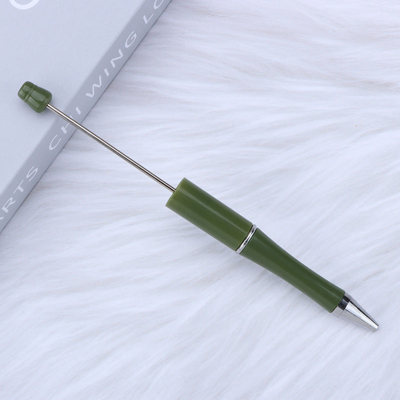 Solid Color Plastic Beadable Pen