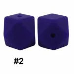 14mm Hexagon Silicone Beads