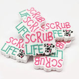 Scrub Life Silicone Focal Bead, nursing silicone focal beads