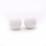 Silicone Beads, Solid Colors, 15 mm