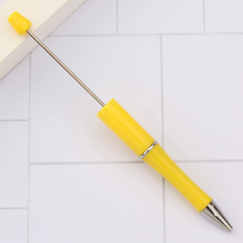 Solid Color Plastic Beadable Pen